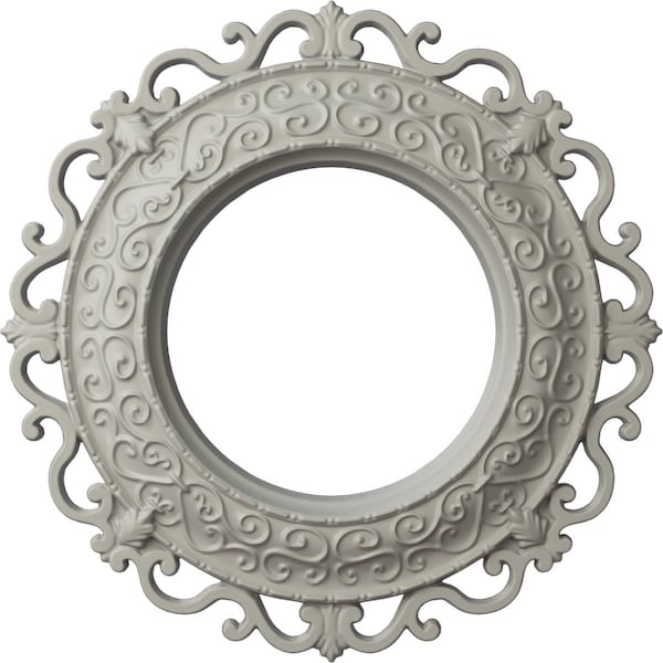 Ekena Millwork Orrington Ceiling Medallion (Canopies up to 6 5/8"), 13 1/4"OD x 6 5/8"ID x 1 1/8"P, Pot of Cream CM13ORPCF - main